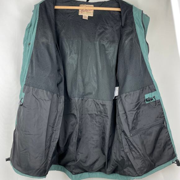 Vintage Woolrich Jacket Hydromax 2100 Windbreaker Hooded Green Black Mens Size L - Picture 4 of 12